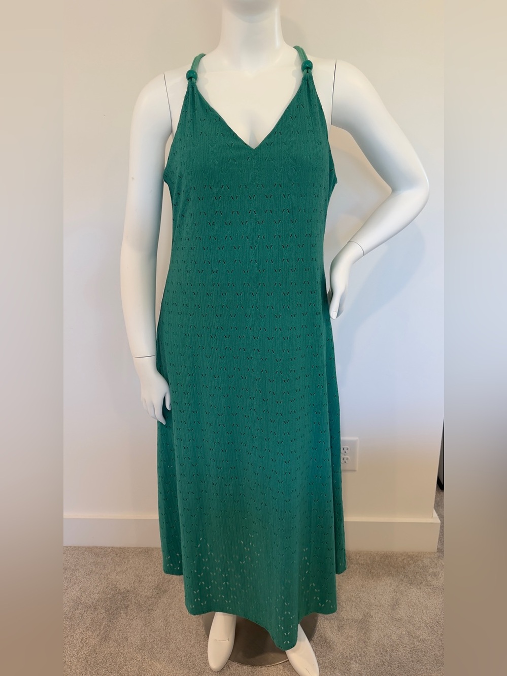 AK XL Green Resort Maxi Dress